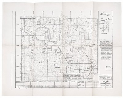 1972 Proposed Greenwood Nuclear Plant Rail Plan Bechtel 24''x18''