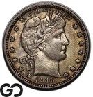 1916-D Barber Quarter, Choice AU++/Unc