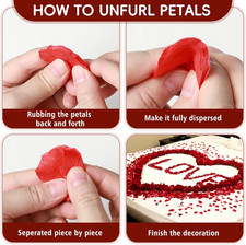 3000 PCS Artificial Rose Petals with 20 PCS Flameless LED Tea Lights Candles ...