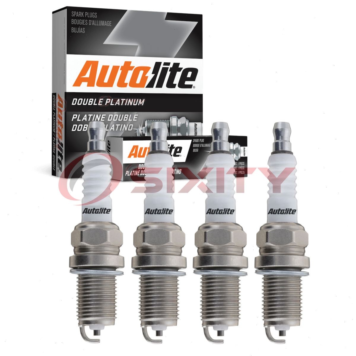 4 pc Autolite Double Platinum APP5503 Spark Plugs for 4793 41-825 3128 1273 za
