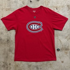 Montreal Canadiens Tomas Plekanec #14 NHL t-shirt  Reebok tag Size M