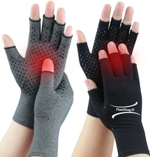 2 Pairs Arthritis Gloves for Pain Relief, Compression Gloves for Arthritis, C...