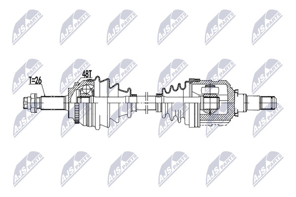 NTY Antriebswelle NPW-TY-191 FüR Toyota-image