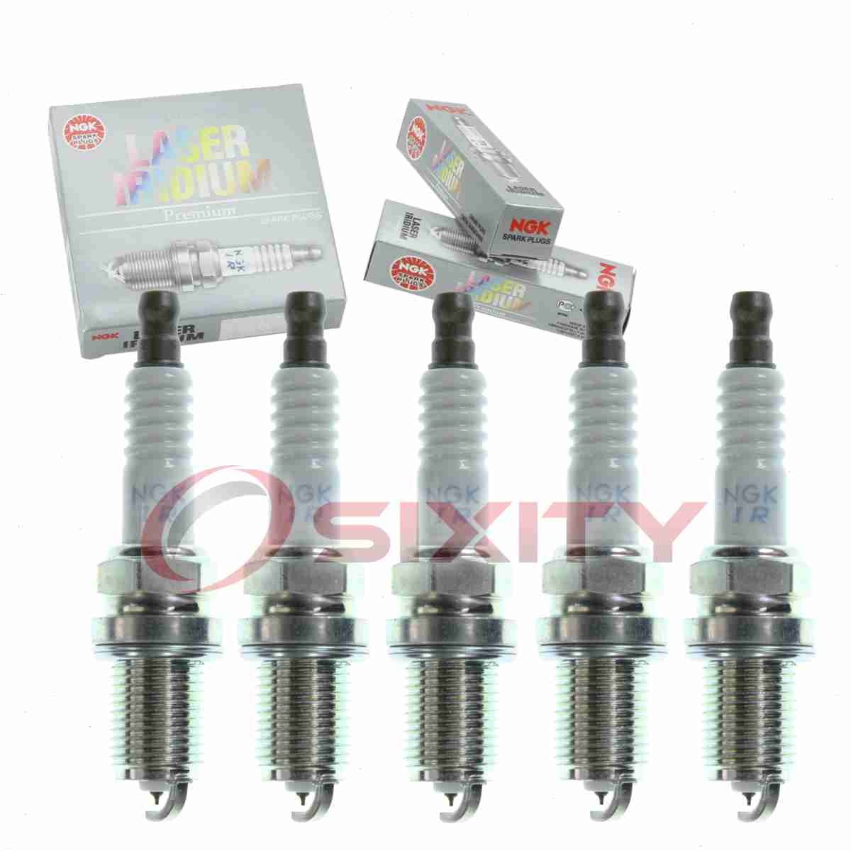 5 pc NGK Laser Iridium Spark Plugs for 1990-1991 Audi Coupe Quattro 2.3L L5 tx