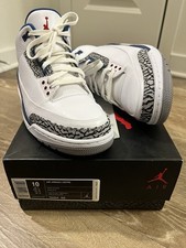 Air Jordan Retro 3 True Blue Cement 2011 Men Size 10