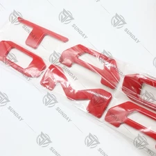 For 2024-25 Tacoma Tailgate Insert Emblem Letters Rear Trunk 3D Raised Gloss Red