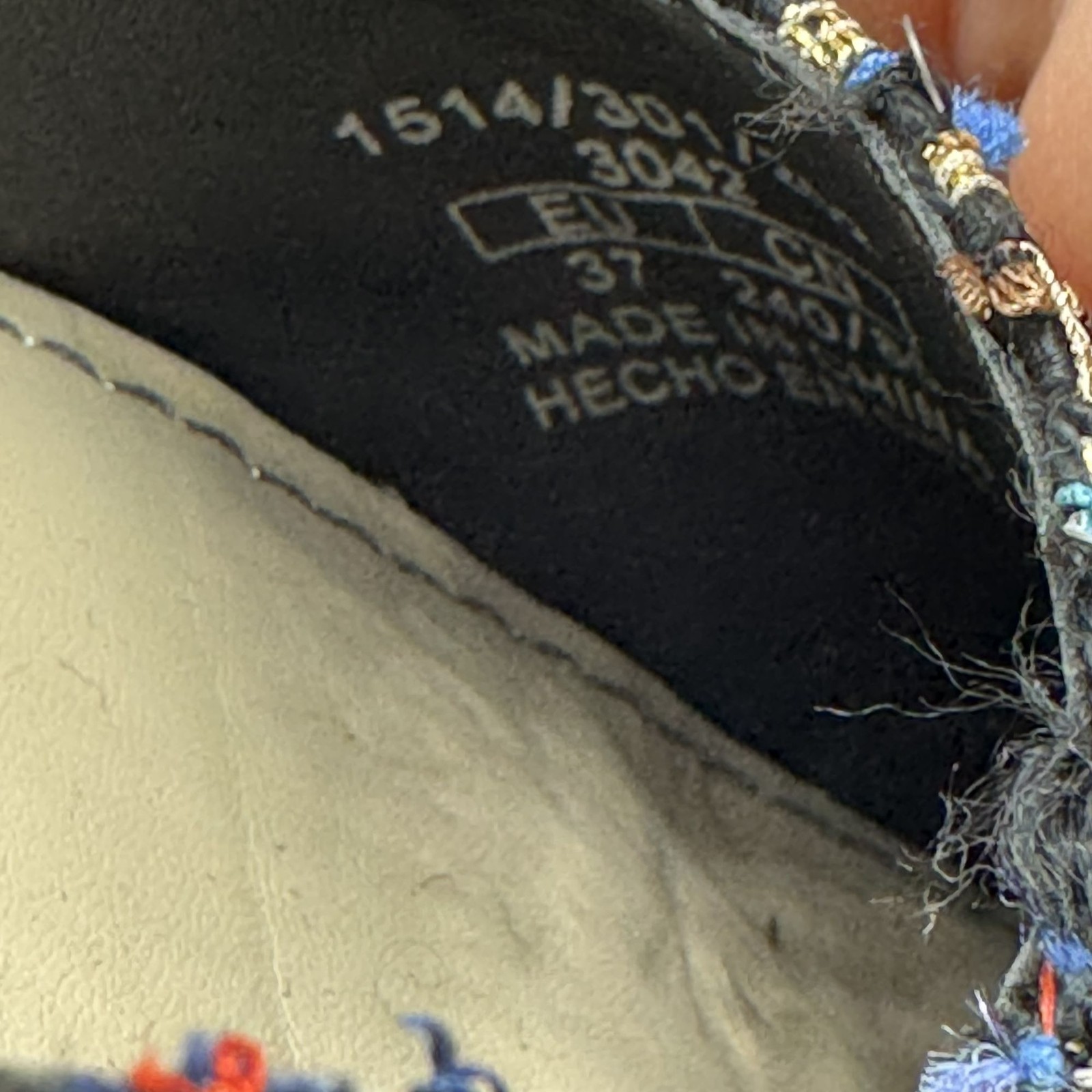 Zara Multicolor Tweed Pointed Flats Black Frayed Bow Women's Size EU 37/US 6.5 thumbnail 15