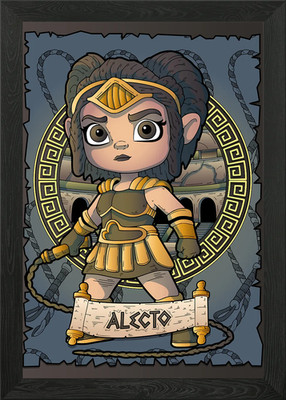 Alecto, Fury of Anger Framed Wall Art Poster Canvas Print Picture
