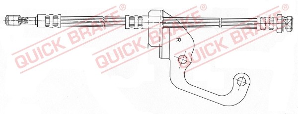 Vorderachse Rechts Quick Brake 59.921 Bremsschlauch FüR Hyundai,Mitsubishi-image