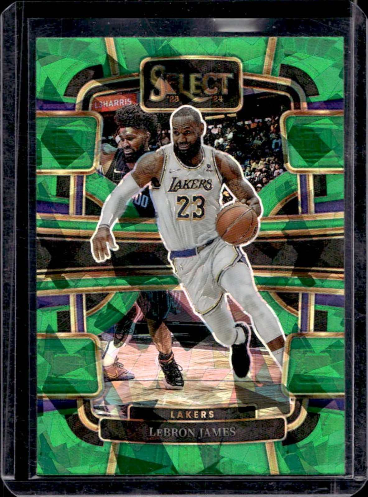 2023-24 Select LeBron James Green Ice Prizm Concourse #66 Lakers