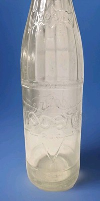 Art Deco Woosies Soda Bottle Vintage Unique Real Juice Content RJC 1960s 