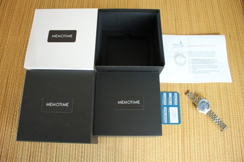 MEMOTIME MEMOSAIL YACHTING BLUE DIAL YACHT TIMER S/S CHRONOGRAPH WATCH + BOX SET - Picture 2 of 24