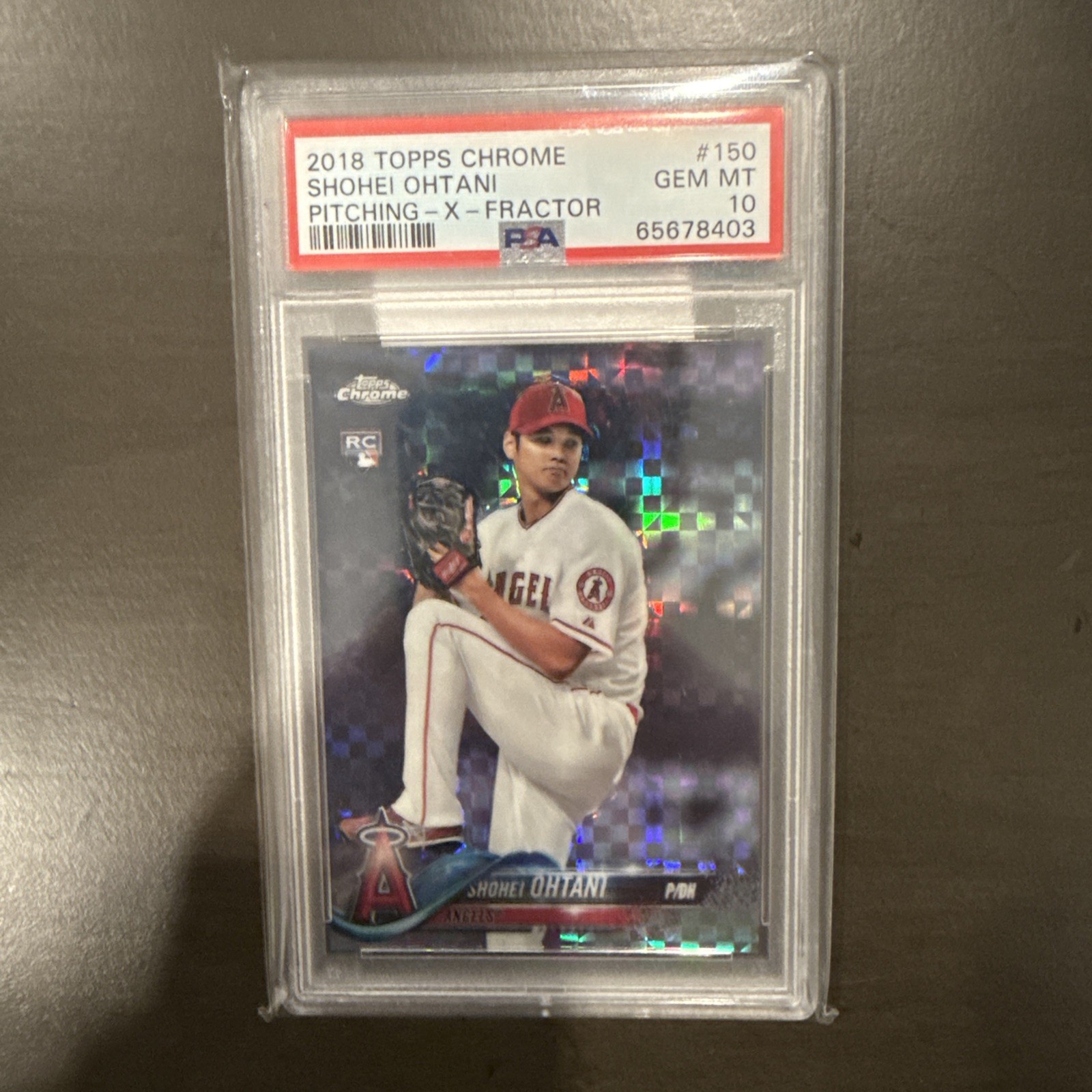 2018 TOPPS CHROME SHOHEI OHTANI RC XFRACTOR PSA 10 ANGELS # 150 ROOKIE RARE 🔥🔥