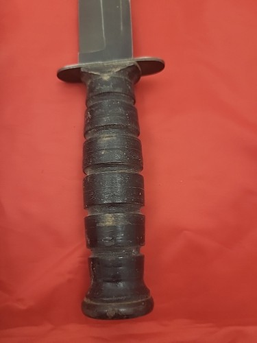 US CAMILLUS Mark 2 MK2 Military Fighting Combat Knife, W/Leather Sheath - Picture 5 of 7