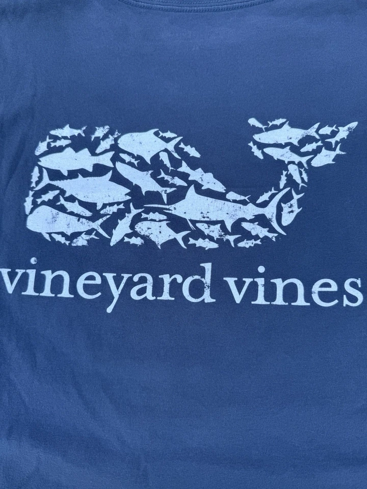 Camiseta Vineyard Vines Para Hombre XL Vintage Bolsillo Ballena Azul 100% Algodón NUEVA SIN ETIQUETAS Foto 2 de 3