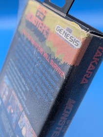 King of the Monsters Sega Genesis Game And Box, Tested