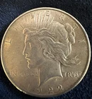 1922 Liberty Peace Silver Dollar - Circulated Ungraded