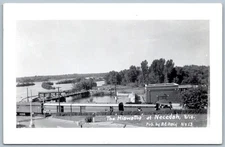 Postcard RPPC The Hiawatha At Necedah WI Milwaukee Road Train RE Daly R111