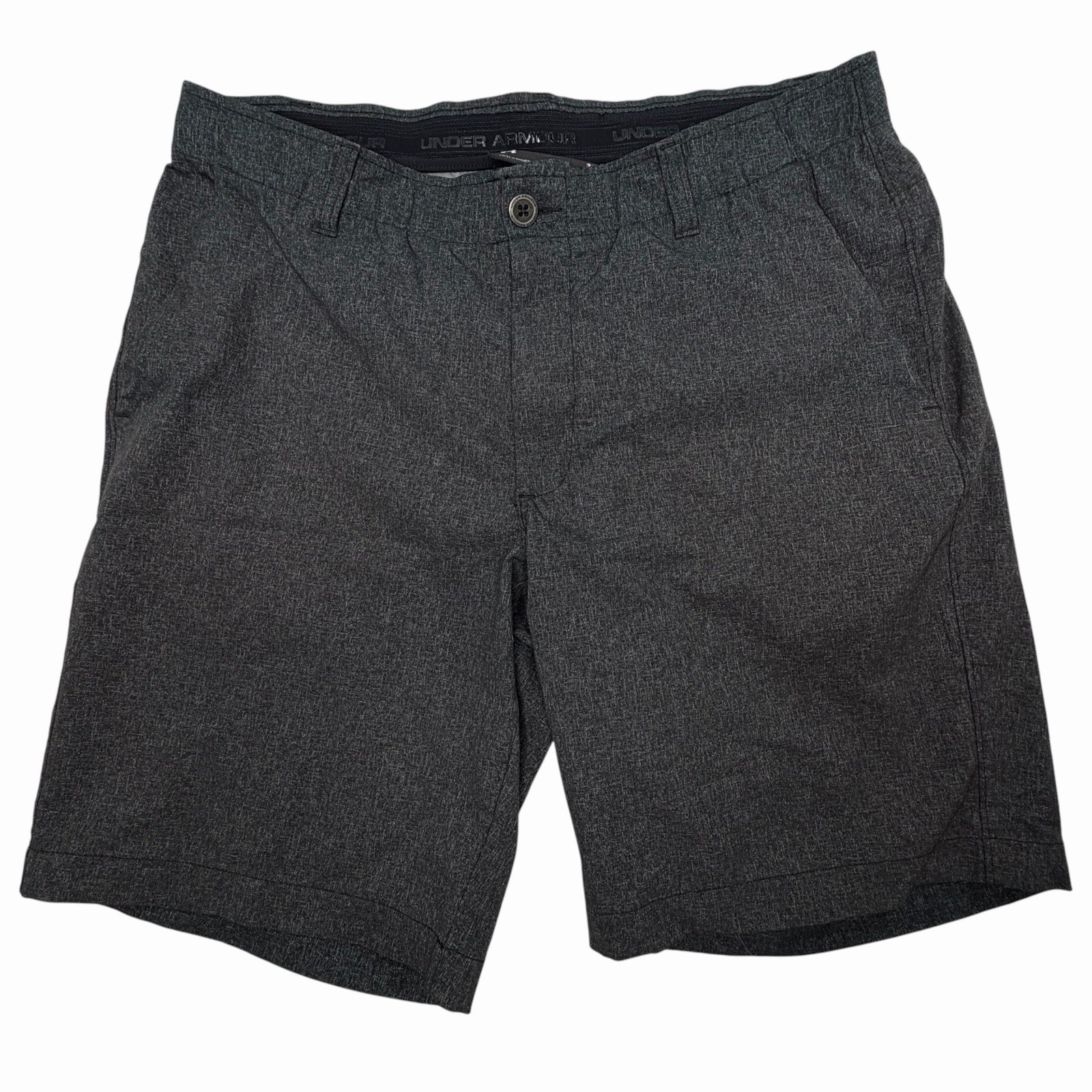 Under Armour Dark Gray Distressed Performance Golf Shorts Stretch Men’s Size 36