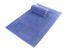 CTT - 2 Piece Bathroom Rugs Set, 100 Cotton Bath Mats, Comfy Highly Absorb...