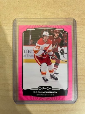 2022-23 O-Pee-Chee Hockey Neon Border #221 Sean Monahan - Montreal Canadiens /75