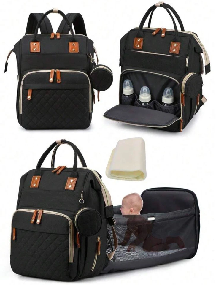 Multifunction Baby Diaper Bag Backpack With Changing Station - Image 2 of 4