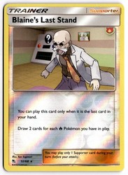 Blaine's Last Stand 52/68 Hidden Fates Reverse Holo