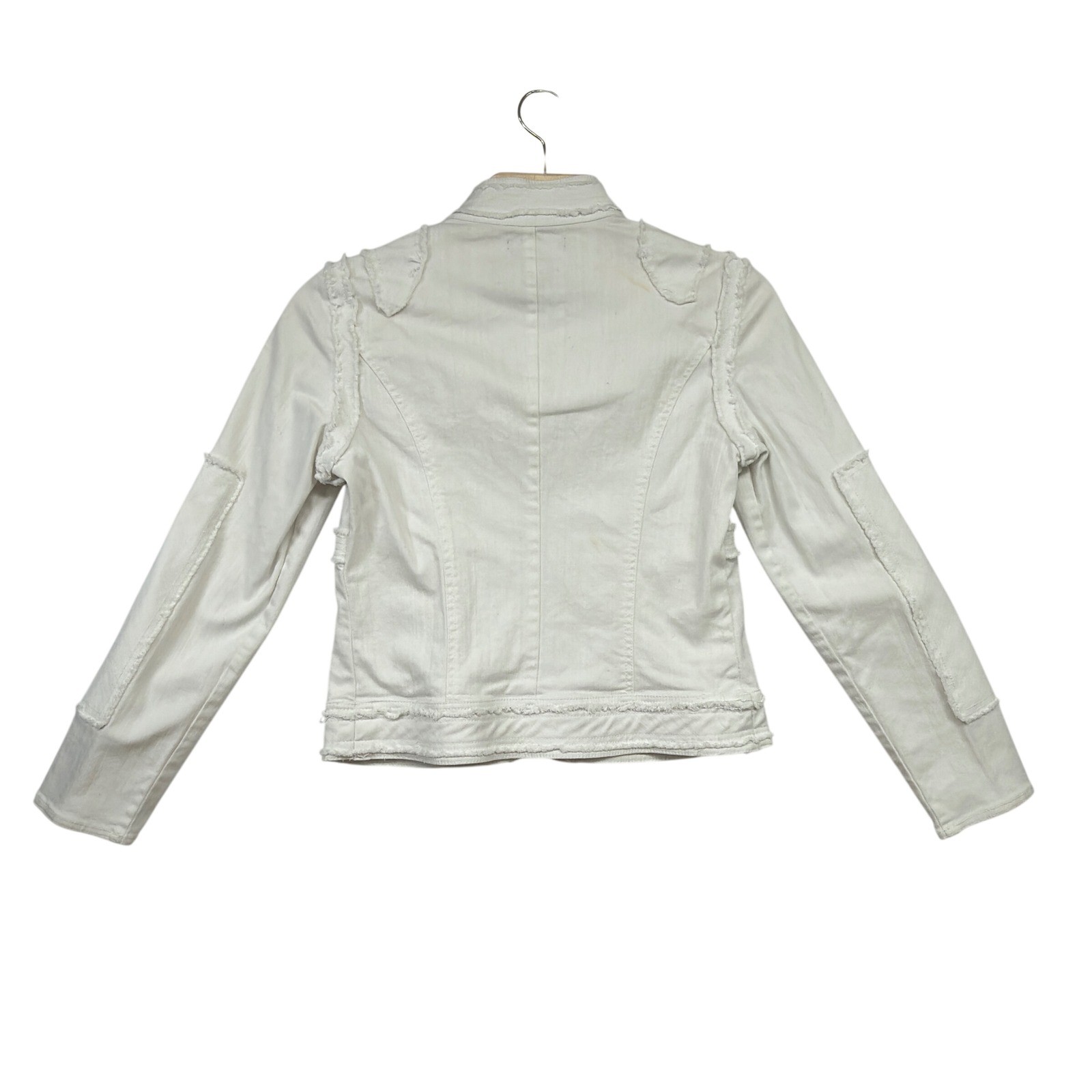 Ruby Cho White Cropped Utility Jacket Women's Sma… - image 2