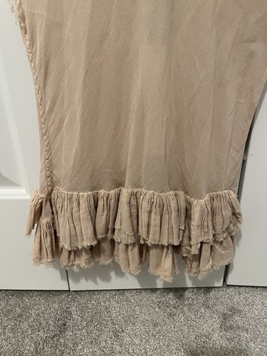 Q House Of Basics Damen Gad Top in Sand XS NEU UVP $ 285 Tanktop Boho Gaze - Bild 7 von 14