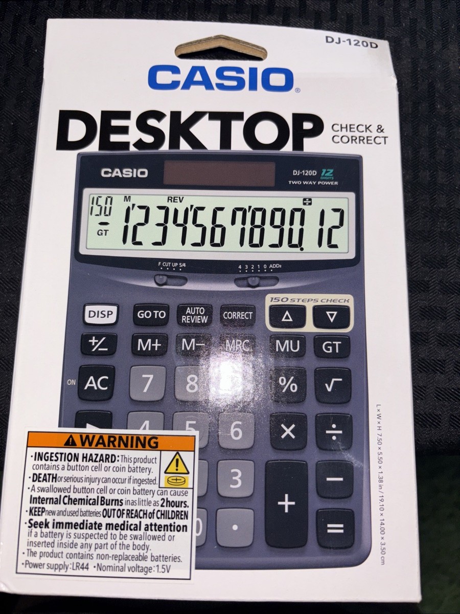 Casio DJ-120D Basic Calculator for sale online