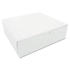 Southern Champion Tray SCH0971 Tuck-top Bakery Boxes, 10w X 10d X 3h, White,