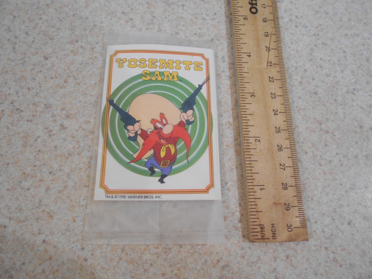 Yosemite Sam & Tweety Bird 1990 Tyson frozen dinner card Vintage
