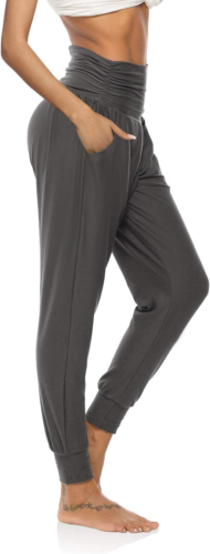 Womens Yoga Sweatpants Loose Workout Joggers Pants Comfy Lounge Pants with Pocke