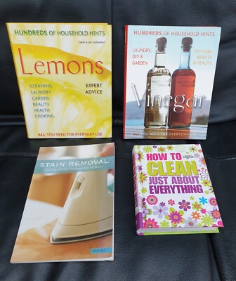 Haushaltstipps und Reinigung Buch Konvolut x4 Essig, Zitronen, Fleckenentfernung