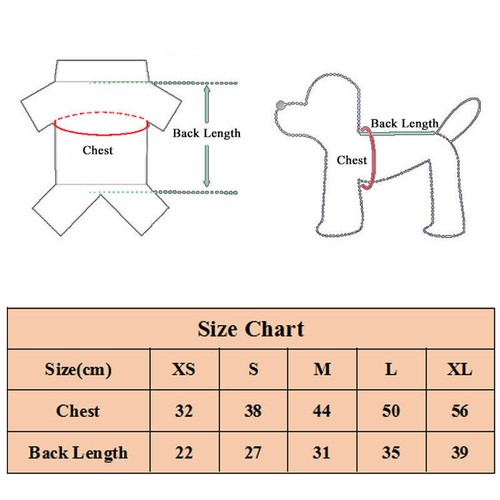 Chihuahua Dog Clothes Winter Warm Fleece Sweater Soft Thick Costume Vest Jacket - Bild 2 von 16