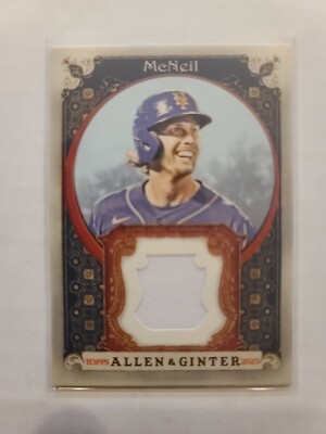 2023 Topps Allen & Ginter Full Size Jersey Relic Jeff McNeil #AGRB-JM NY Mets