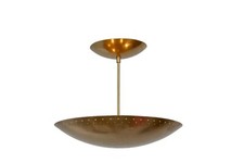 6 Light Elegant Ceiling Flushmount light Pendant Mid Century Modern Raw Brass