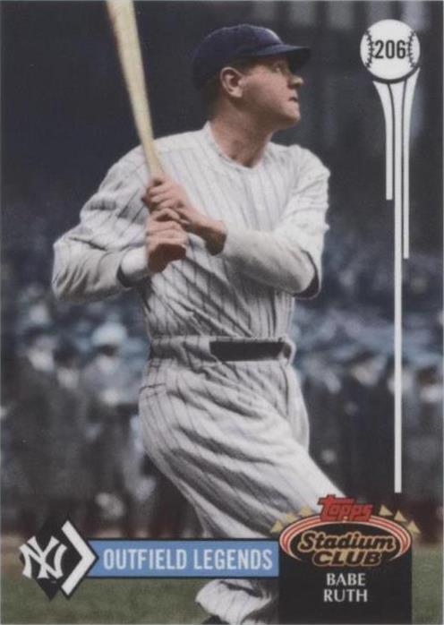 Babe Ruth T 206 2020 Topps Throwback Thursday #TBT - 1992 Stadium Club Football Legend ...