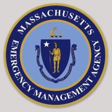 4 Inch Non Reflective Massachusetts Emergency Management Agency Sticker