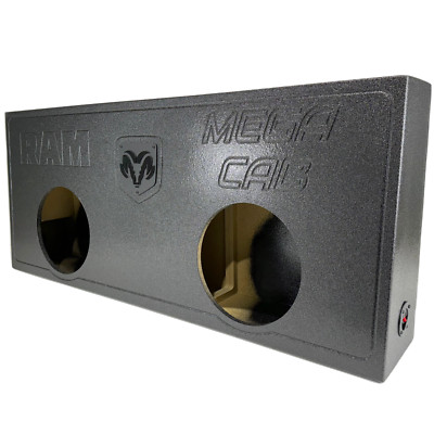 Subwoofer Enclosure Box Dodge Ram Mega Cab 06-22 Ported 2x12''
