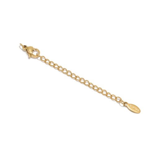30pcs/lot Gold Stainless Steel Chain Extenders with Jump Rings and Clasps - Picture 10 of 12