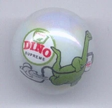 Sinclair Dino 1" Glass Logo Marble