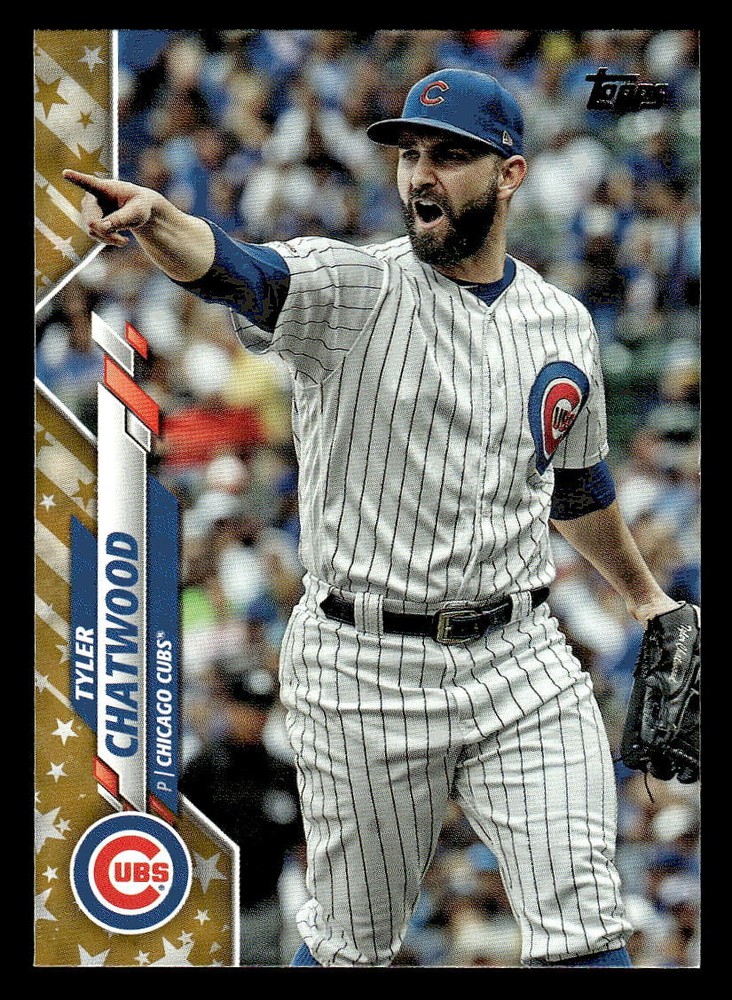 2020 Topps #698 Tyler Chatwood Gold Star Foil Stamp