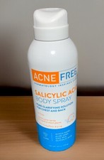 Acne Free Salicylic Acid Body Spray For Chest  Back Oil-Free 5oz