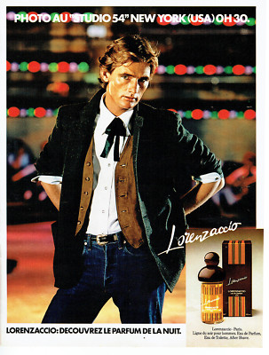 Werbung Advertising 028 1978 Eau Parfum Herren Lorenzaccio New York