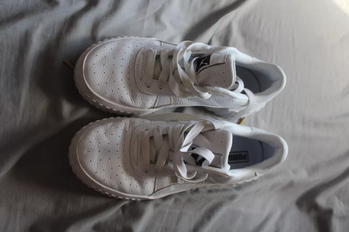 Puma cali top leather trainers