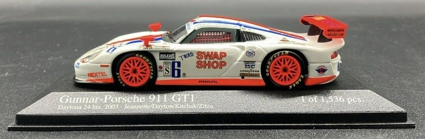 Kitchak Minichamps 1/43 Gunnar Porsche GTI Daytona 24 Hs 2003 400036806 Foto 2 de 4