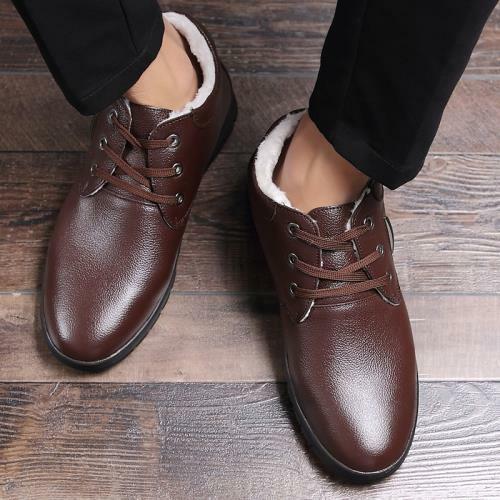 Winter Snow Mens Ankle Boots Shoes Fur Inside Warm Non-slip Sports Walking New L - Picture 9 of 14