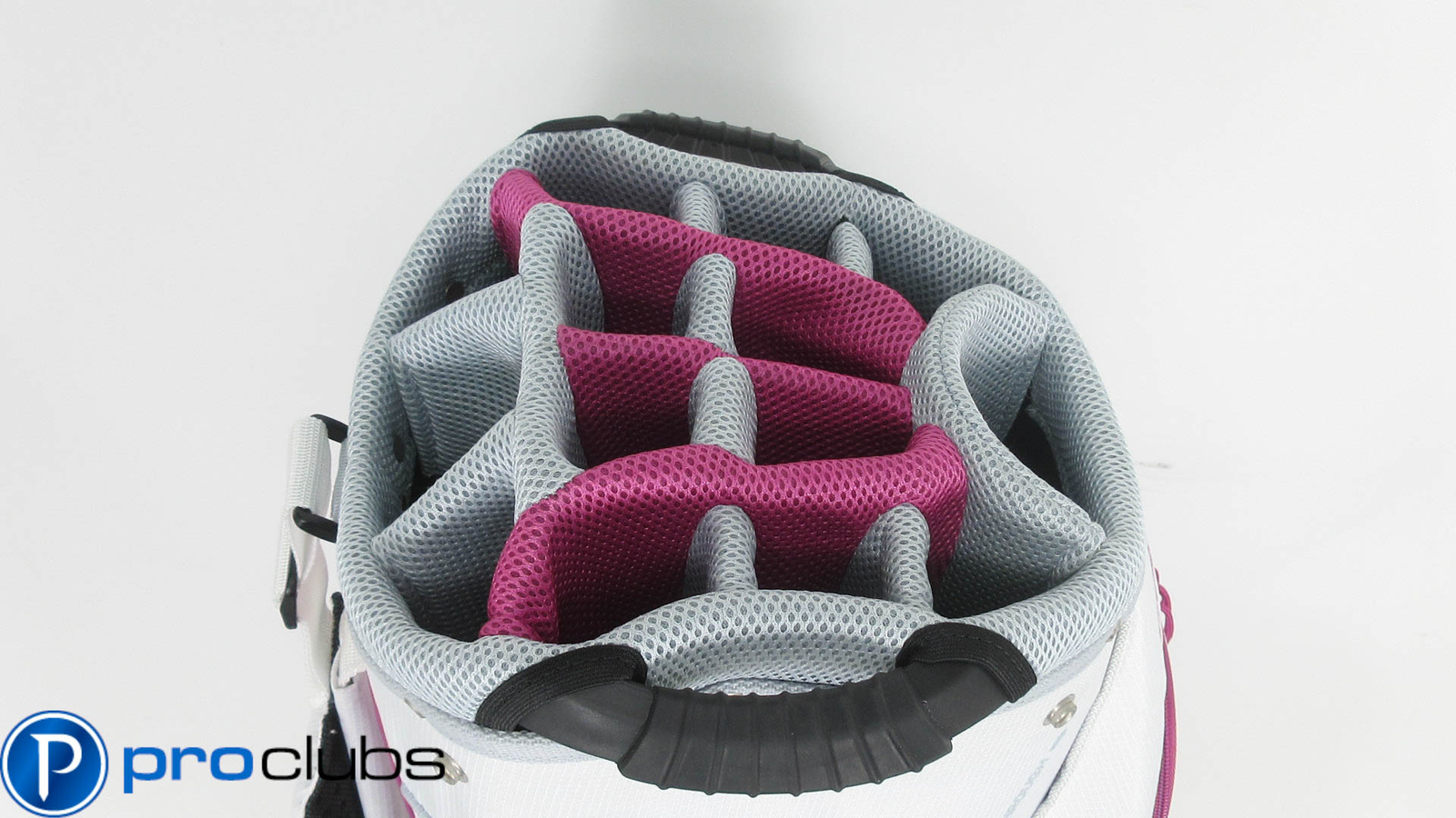 NEW LADIES COBRA GOLF FLY XL SILVER / PLUM 14-WAY WOMEN'S CART BAG #371924