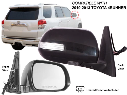 For Mirror Power Heated Signal Puddle 2010-13 4Runner Passenger Side 8791035A61